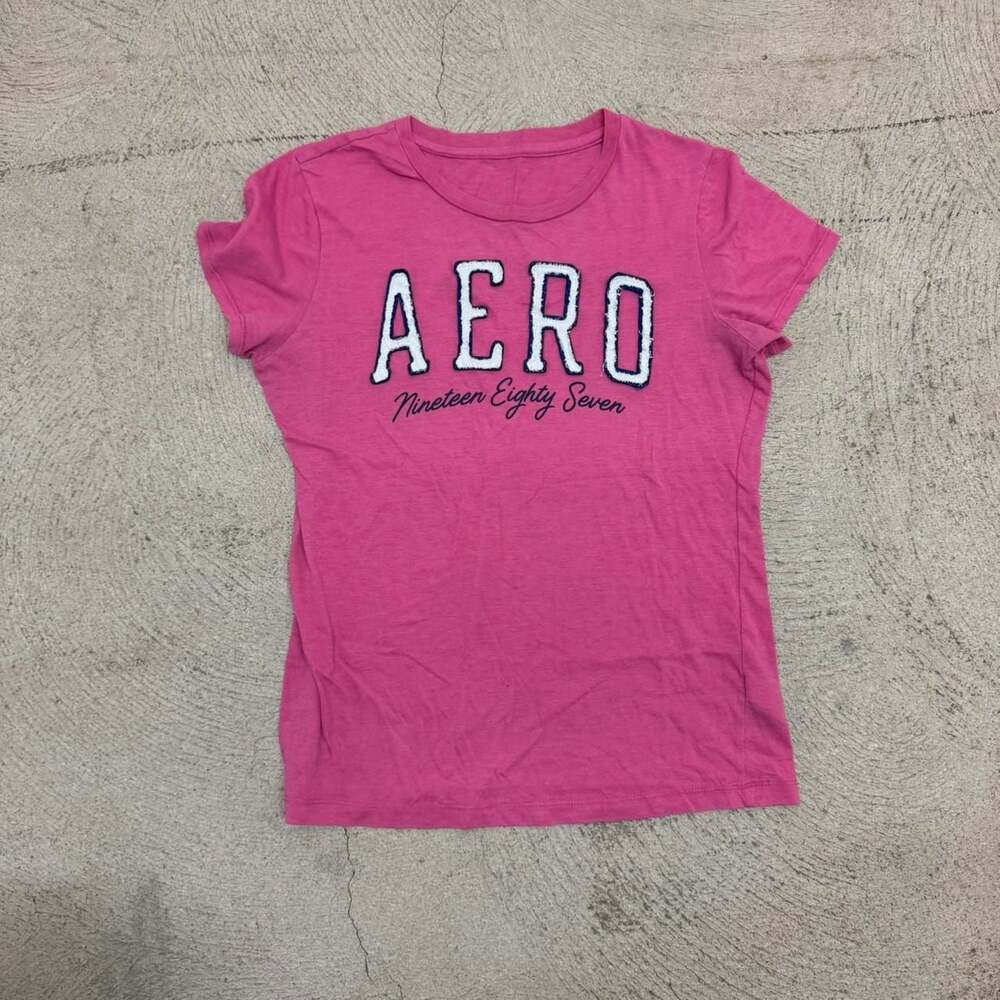 Aeropostale AERO Nineteen Eighty Seven Graphic Baby Tee